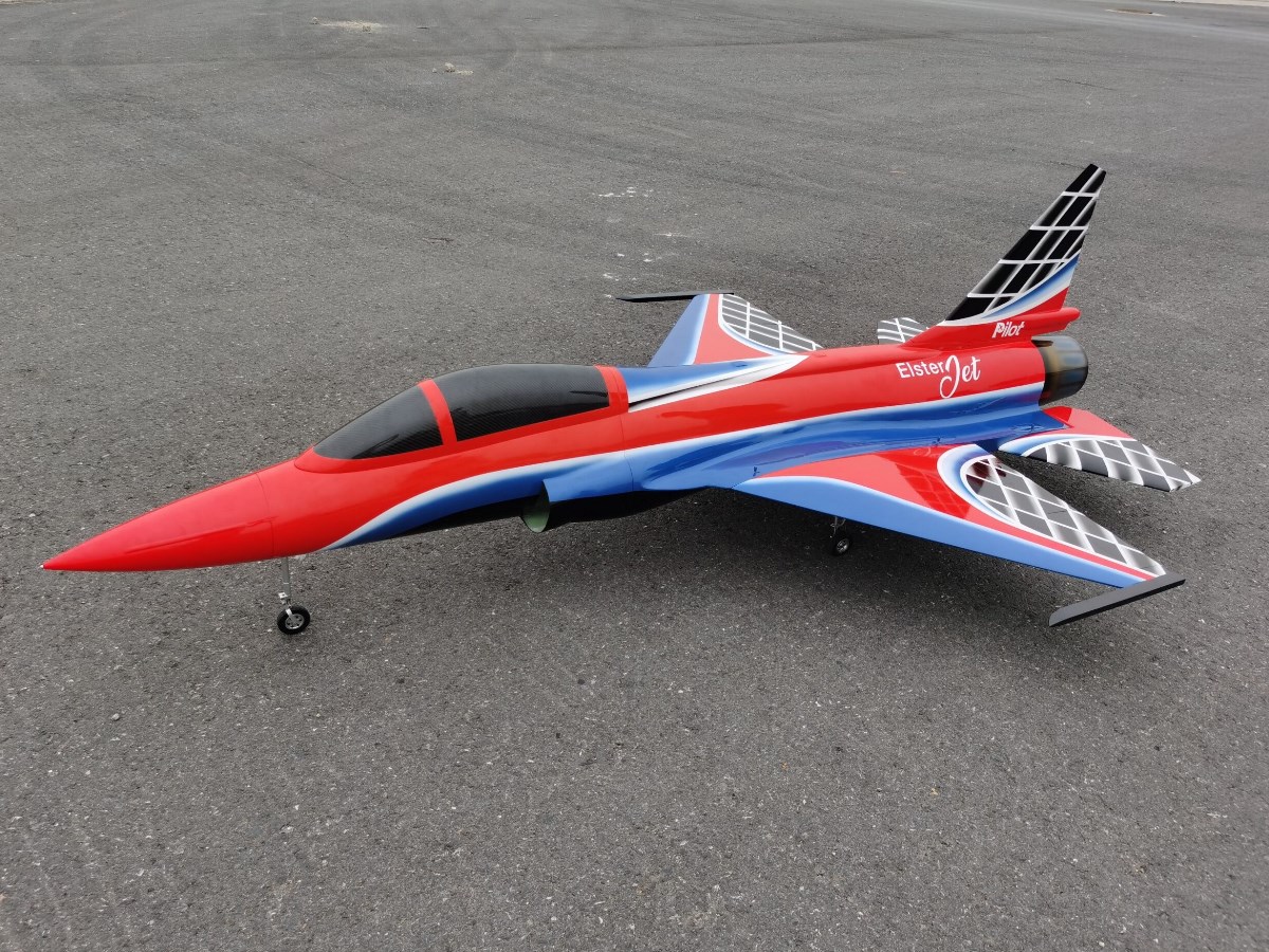 Elster Jet 2.7m FC1 - 3D-Turbinen Jet, Spw 1662mm, ARF-Set mit EZFW, Pilot-RC – Bild 3