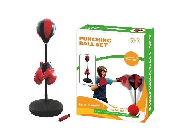 Punching-Ball / Box-Set - Standboxball mit Boxhandschuhen