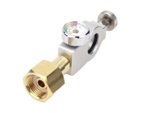 Sodastream Duo Adapter - pink - mit Manometer zum Nachfüllen ab Co2 Flasche