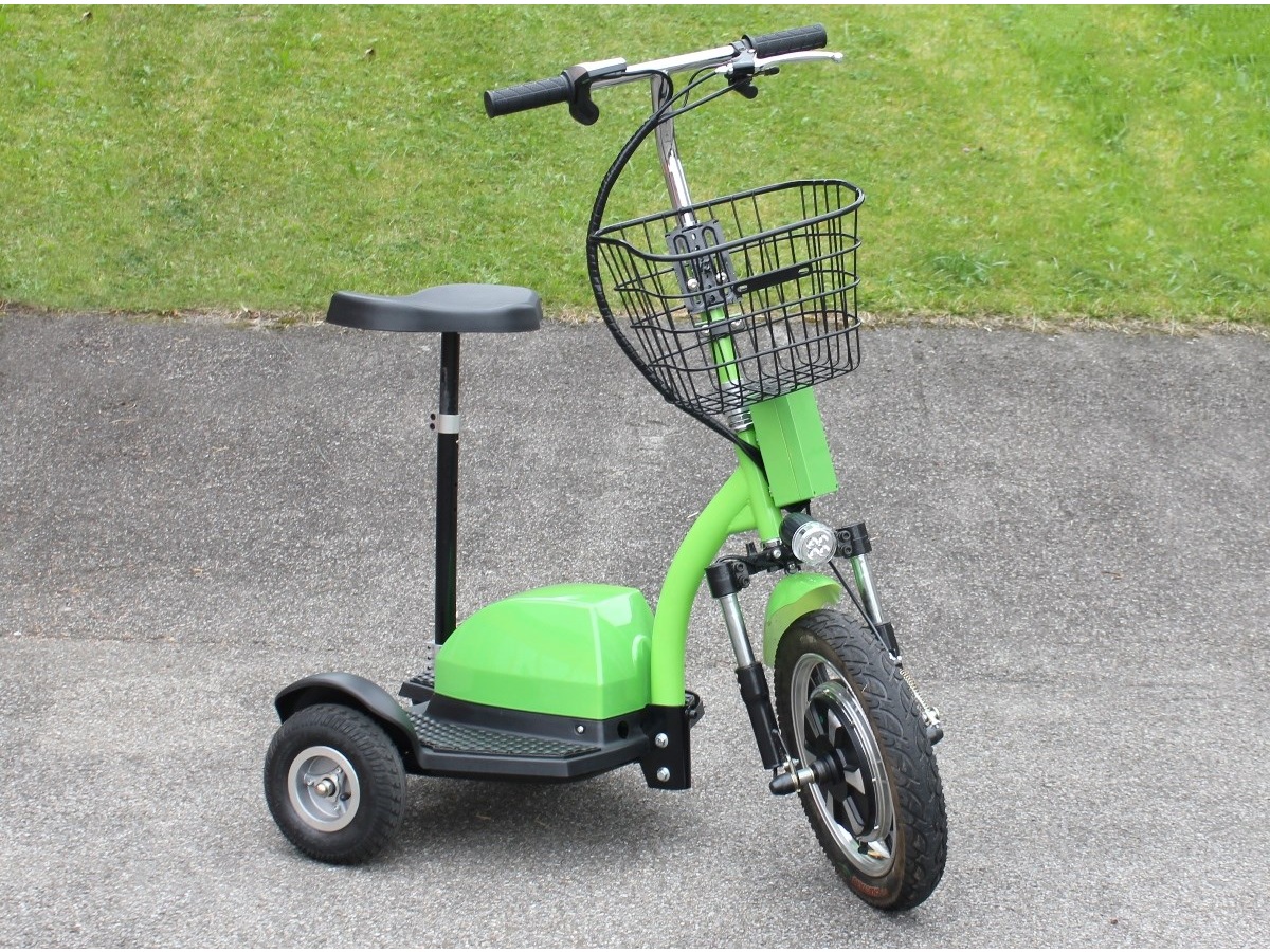 Betriebsbereit Dreirad Elektro-Scooter / Trottinett / Mobility-Scooter - 350 Watt - 36 V – Bild 2