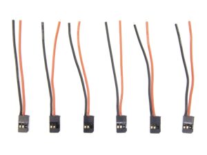 Anschlusskabel 22AWG - Futaba Stecker - Futaba Stecksystem - 6er Set