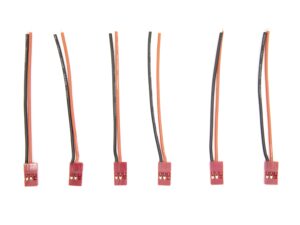 Anschlusskabel 22AWG - JR Stecker - JR Stecksystem - 6er Set