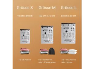 FLEXTAILGEAR Vakuum - Aufbewahrungsbeutel Probier Set