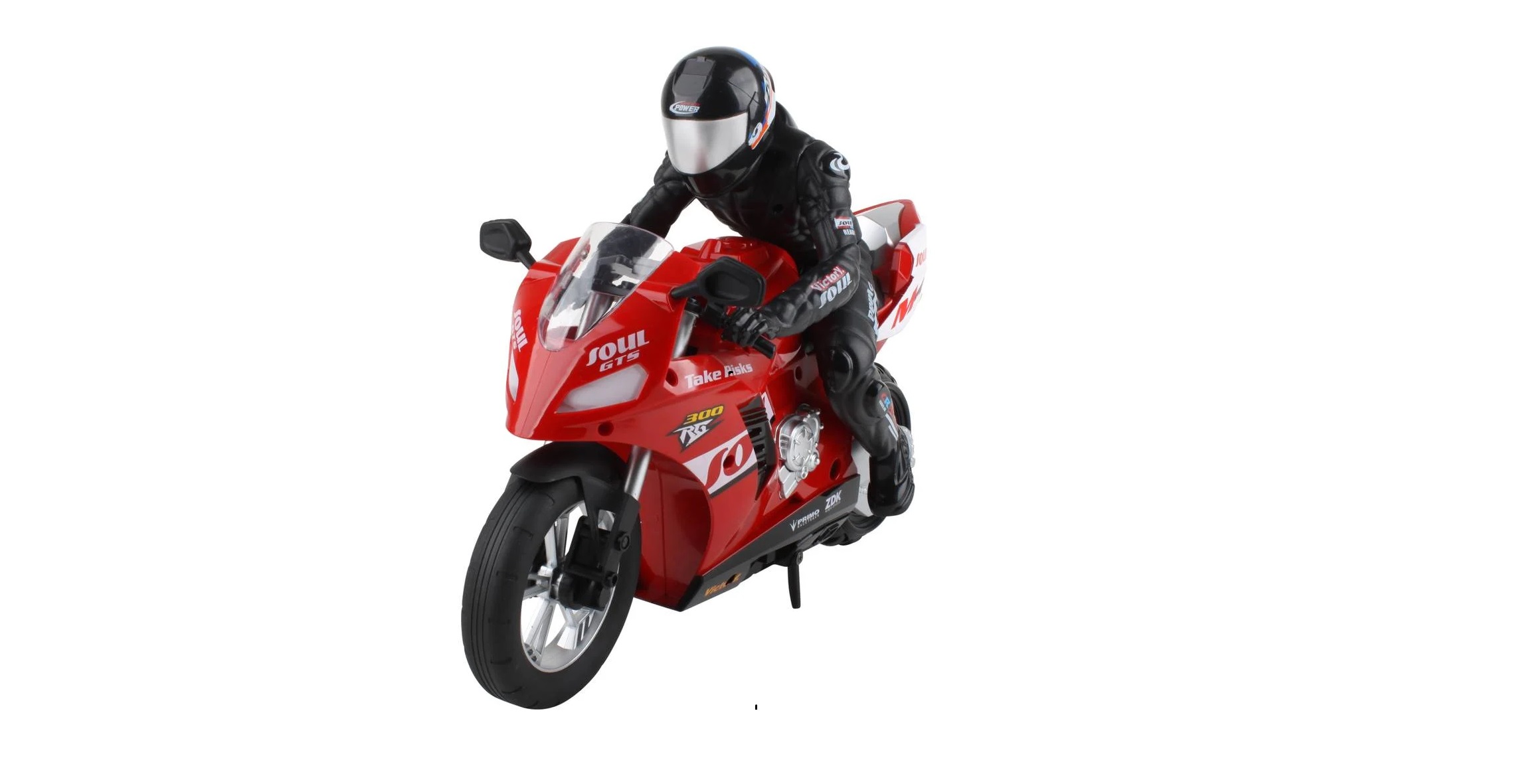 RC Motorrad Stunt Bike ROT 1:6 RTR mit Akku und Fernbedienung – Bild 2