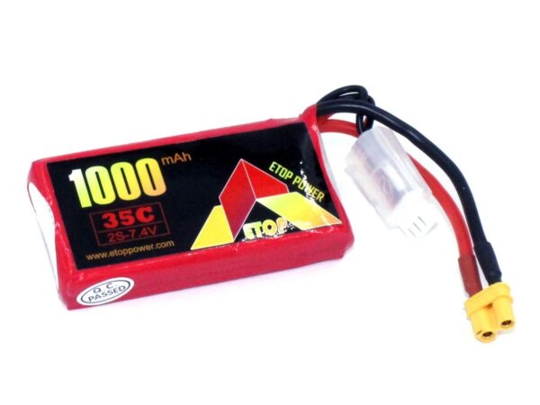 LiPo Akku 2S / 7.4V, 1000mAh 35C - XT30 ETOP