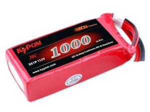 LiPo Akku 3S (11.1V)/1000mAh 30C, JST, Kypom