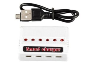USB 6-Fach Ladegerät für 1S / 3.7V LiPo Akkus