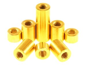 Messinghülse mit Gewinde M3 - ID x OD - 3mm x 5mm - Länge 8mm