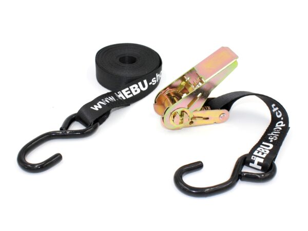 Spannset 25mm mit S-Haken - 5 Meter - zur Sturmsicherung von Zelten