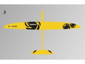 Voll GFK Segler Typhoon, Spw 2000mm, RCRCM