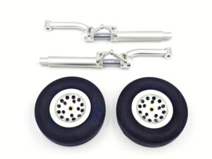 Scale Fahrwerksbeine 217mm mit Rad-Satz 113mm zu 100ccm P-51 CYModel Warbirds