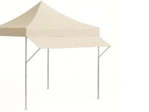 Vordach 3m - Regenschutz & Sonnenschutz - HEBU-Tent Faltzelt PRO sand