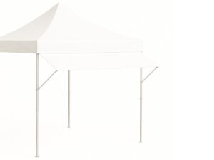 Vordach 4.5m - Regenschutz & Sonnenschutz - HEBU-Tent Faltzelt PRO weiss