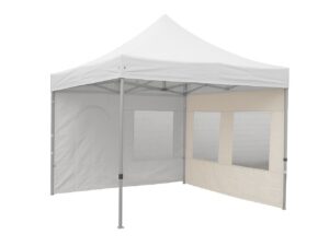 Seitenwand PRO / DELUXE 4.5m sand mit Fenster