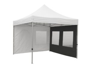 Seitenwand PRO / DELUXE 4.5m schwarz mit Fenster