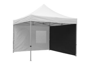 Seitenwand PRO / DELUXE 4.5m schwarz ohne Fenster