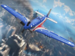 P-51D Mustang Miss America, Spw 400mm, RTF Komplett Set mit Gyro von Volantex