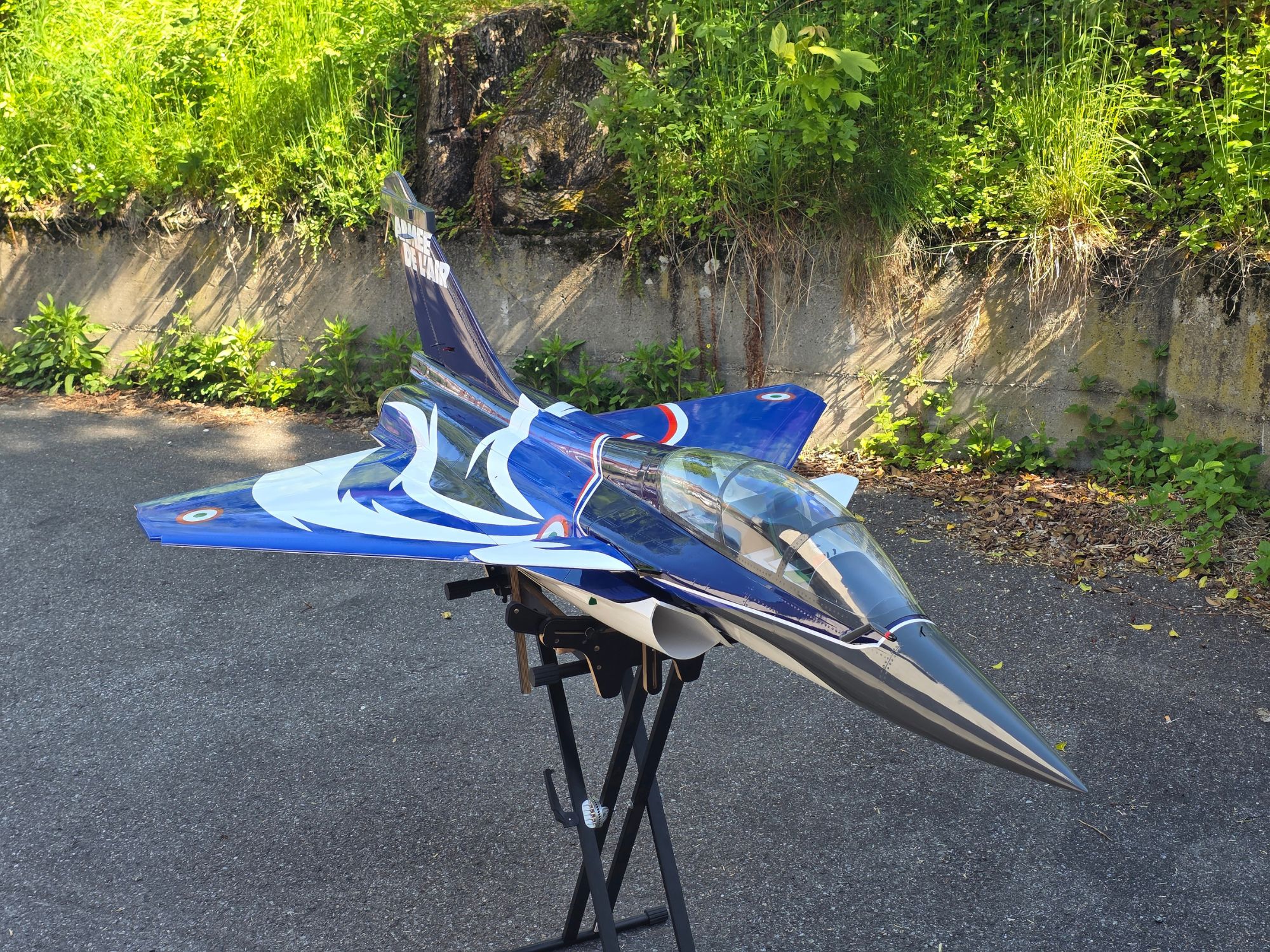 Full Composite Rafale - Blue, Spw 1650mm - Ready for Turbine - AF-Models