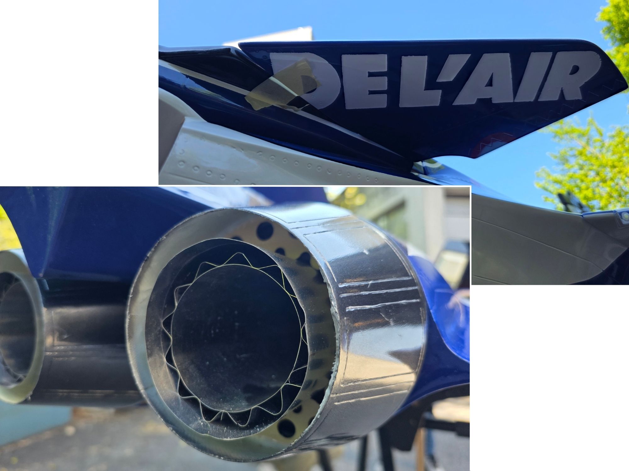 Full Composite Rafale - Blue, Spw 1650mm - Ready for Turbine - AF-Models – Bild 5