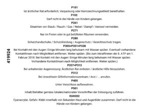 SCS Sekundenkleber gelb Styropor 20g