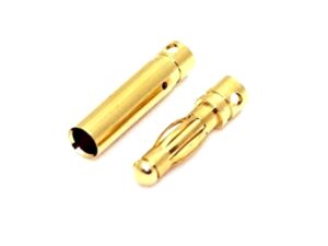 Goldkontaktstecker / Goldstecker und Buchse - 3.5mm - 5 Paar