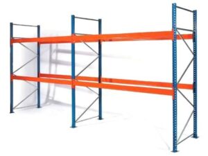 Palettenregal-Set mit einer Höhe von 243cm, Länge 697cm