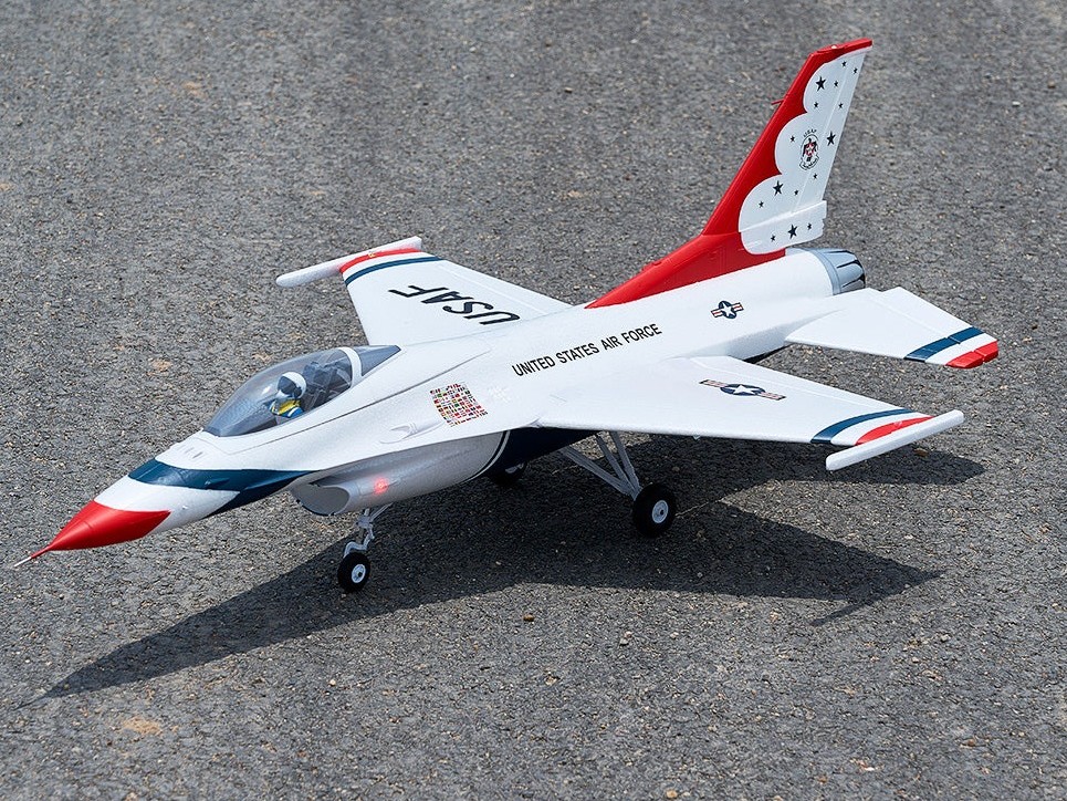 FMS EDF Jet 64mm - F-16 - Blue Thunderbird - 710mm, PNP-Set - FMS146PBT