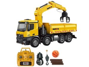 RC LKW / Truck - Lastwagen - RC 4-Achs  mit Kran 1:14 - Huina 1538