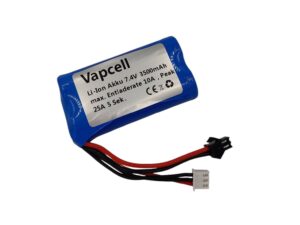 Vapcell Li-Ion Akku 18650 M35 - 2S / 7.4V, 3500mAh - SM 2-Pin