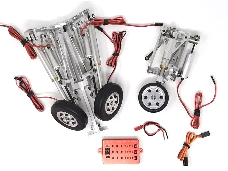 Einziehfahrwerk, komplett mit Bremse zu F-16 1/8 von T-One und anderen