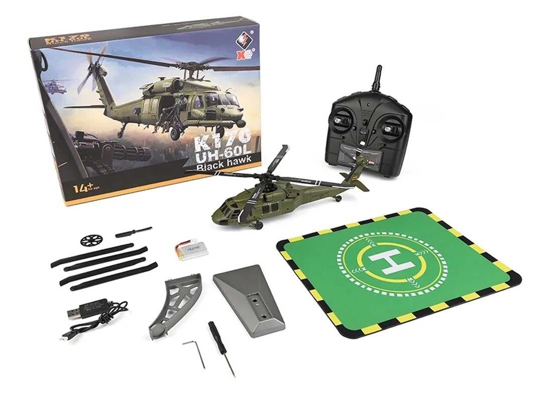WLToys Helikopter K170 Black Hawk UH-60L - RTF-Set mit Gyro – Bild 6