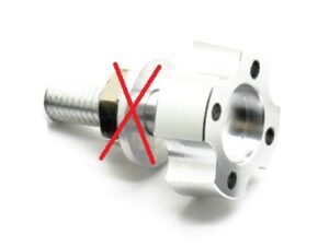 Propeller-Adapter zu 50er Leopard LC Outrunner-Motoren ohne Mutter und Unterlagscheibe
