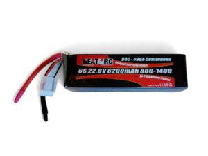 HEAT-RC, LiPo Akku 6S / 22.8V, 6200mAh 80C HV