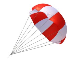 Rettungsfallschirm Notfallschirm - ca. 2 Meter Durchmesser - 4.5m2