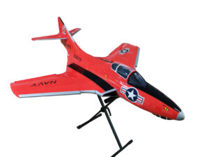 TopRC Model F9F Cougar - Navy RED - Full Composite Turbinen Jet, ARF-Set