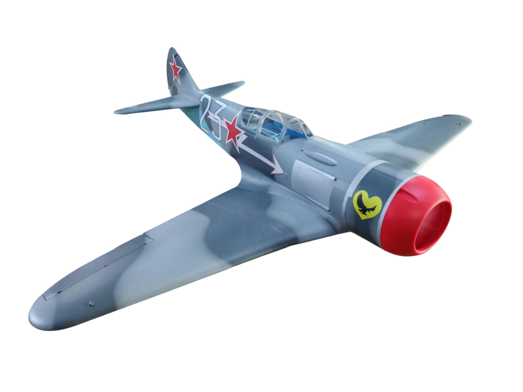 TopRC Model LA-7 Lawotschkin, Full Composite, Spw 2463mm, ARF-Set