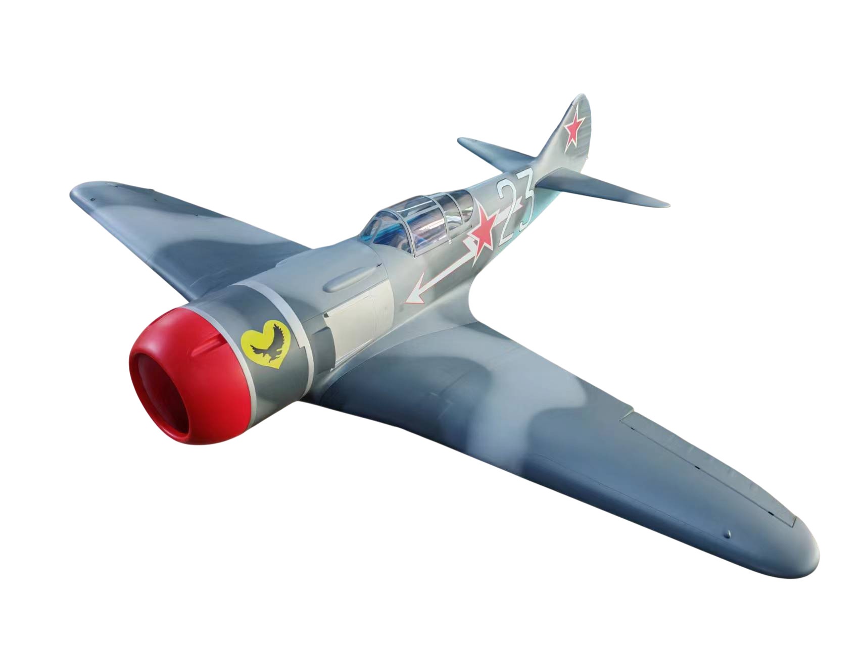 TopRC Model LA-7 Lawotschkin, Full Composite, Spw 2463mm, ARF-Set – Bild 2