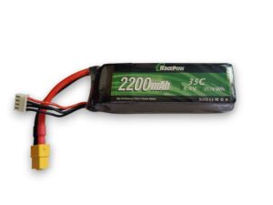 RacePow LiFePo4 Akku 3S / 9.9V - 2200mAh 35C - XT60