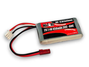 HEAT-RC, LiPo Akku 2S / 7.4V 450mAh 30C - JST