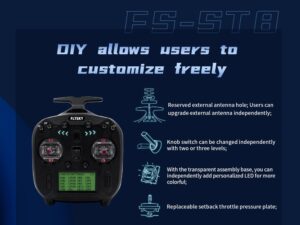 FlySky 8-Kanal Sender FS-ST8 Upgraded Version