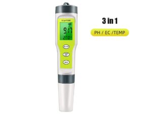 3-in-1 Messgerät für PH / EC / Temperatur digital