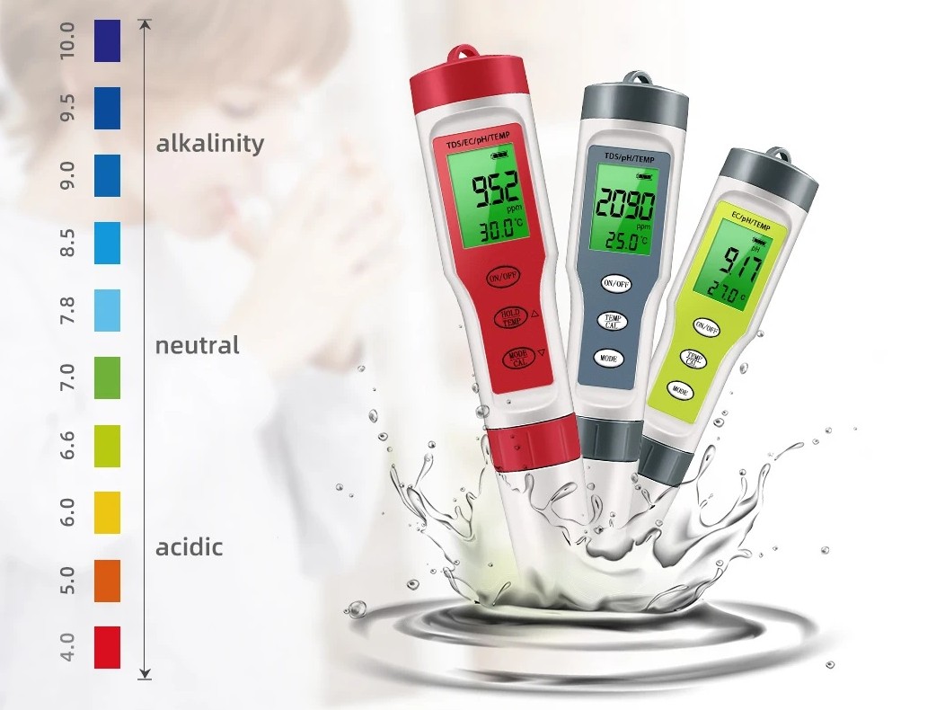 3-in-1 Messgerät für PH / EC / Temperatur digital – Bild 2