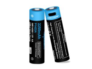 Vapcell Li-Ion Akku 14500 1.5V 2250mAh - USB-C - AA Batterie wiederaufladbar