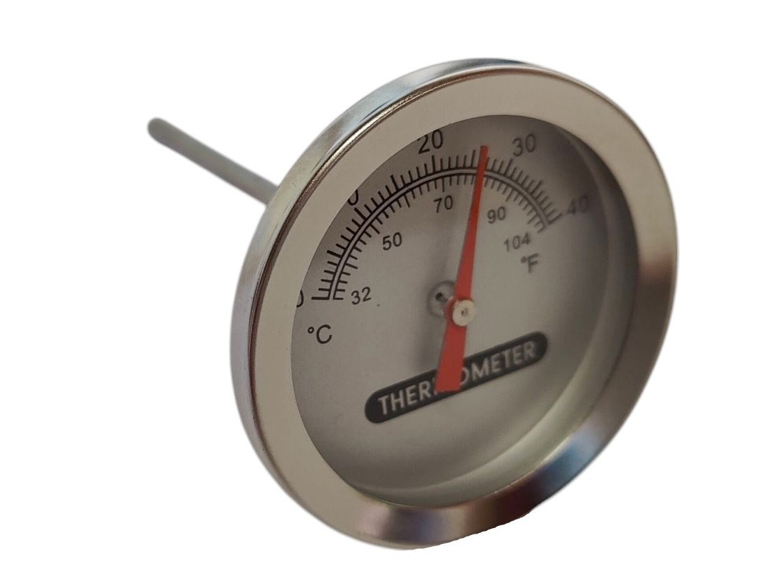 Bimetall Thermometer 0-40°C zu Gärtank