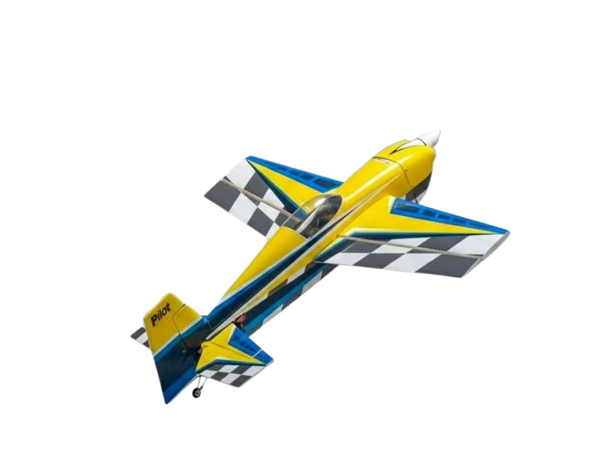 Edge 540 38" Elektro, Spw 965mm, ARF-Set, Gelb/Blau PILOT-RC – Bild 3