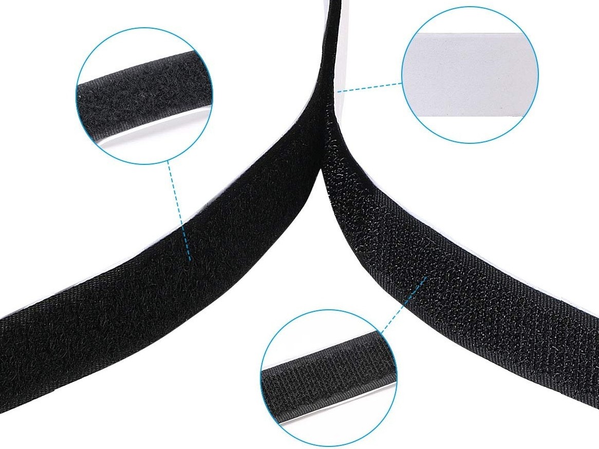 Klettband / Velcro, selbstklebend, 20mm x 100cm – Bild 3