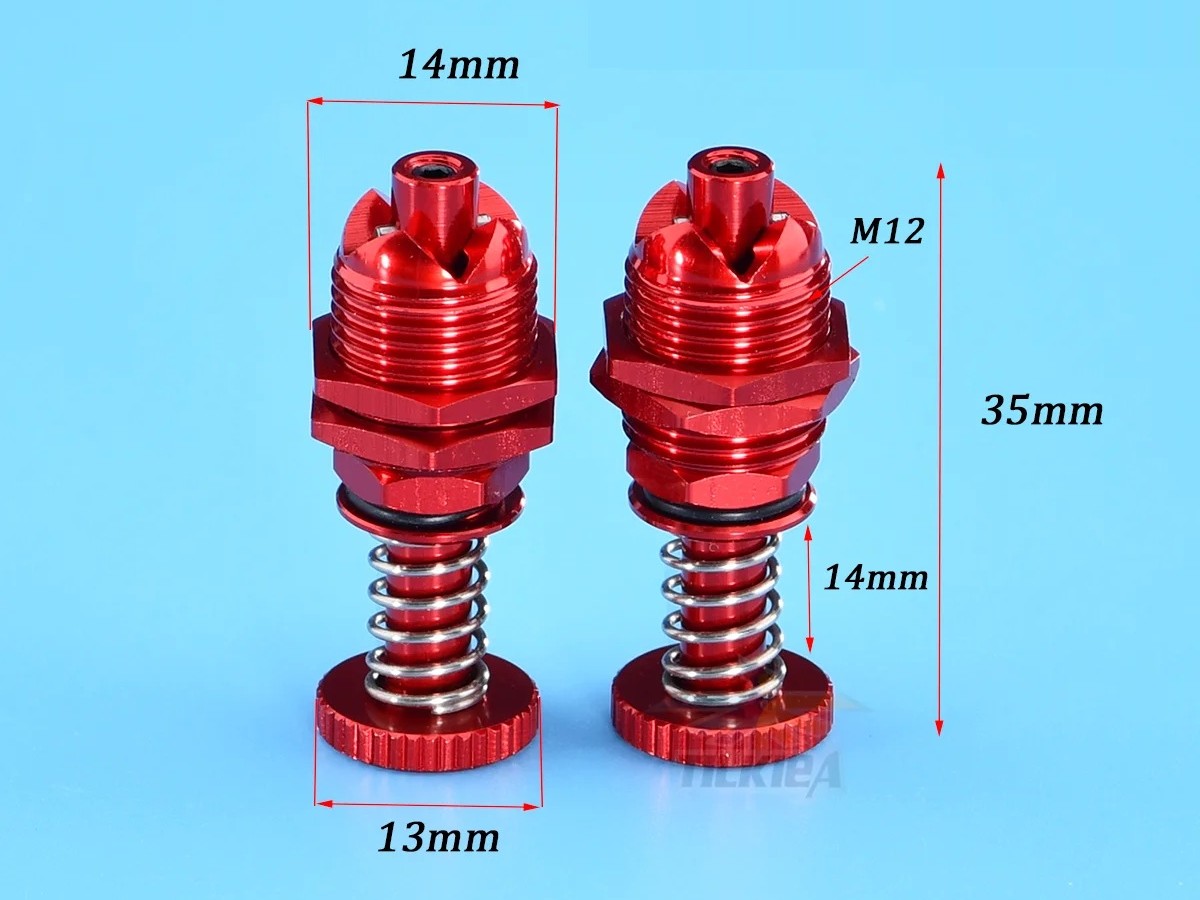 Kabinenhauben Schnellverschluss M12 - 35mm - Rot – Bild 2