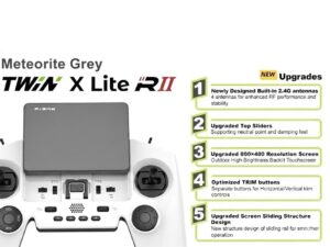 FrSky TWIN X Lite RII - Meteorite Grey - Fernsteuerung im Game-Controller-Style