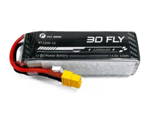 FLY WING LiPo Akku 4S / 14.8V, 2200mAh - XT60 - 3D Fly - BT2200-32