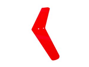 FLY WING Seitenleitwerk rot Bell-206 - FS71